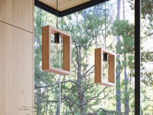 miniaturka Lampa wisząca ARVIO z naturalnego drewna skandynawska