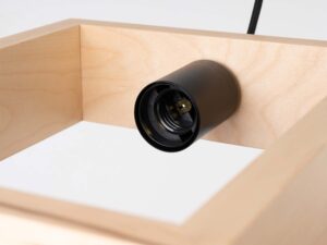 miniaturka Lampa wisząca ARVIO z naturalnego drewna skandynawska