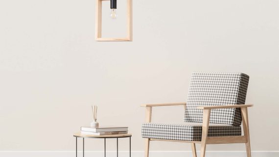 miniaturka Lampa wisząca ARVIO z naturalnego drewna skandynawska