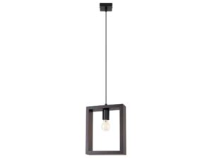 Lampa wisząca ARVIO drewniana wenge loftowa