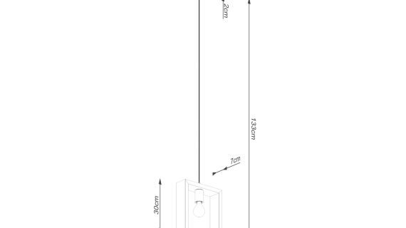 miniaturka Lampa wisząca ARVIO drewniana wenge loftowa