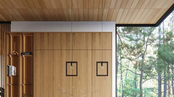 miniaturka Lampa wisząca ARVIO drewniana wenge loftowa