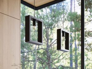 miniaturka Lampa wisząca ARVIO drewniana wenge loftowa