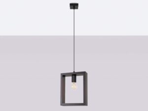 miniaturka Lampa wisząca ARVIO drewniana wenge loftowa