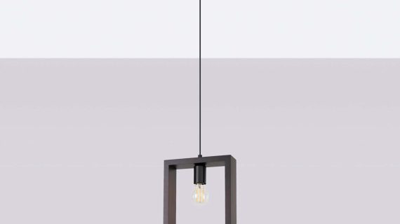 miniaturka Lampa wisząca ARVIO drewniana wenge loftowa