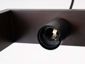 miniaturka Lampa wisząca ARVIO drewniana wenge loftowa