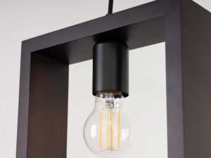 miniaturka Lampa wisząca ARVIO drewniana wenge loftowa