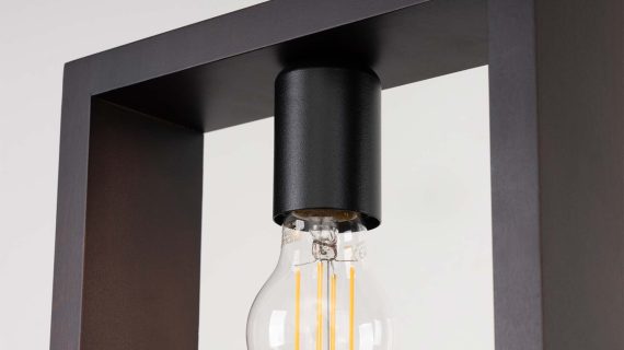miniaturka Lampa wisząca ARVIO drewniana wenge loftowa