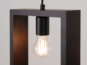 miniaturka Lampa wisząca ARVIO drewniana wenge loftowa
