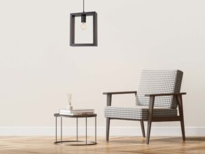 miniaturka Lampa wisząca ARVIO drewniana wenge loftowa