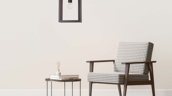 miniaturka Lampa wisząca ARVIO drewniana wenge loftowa