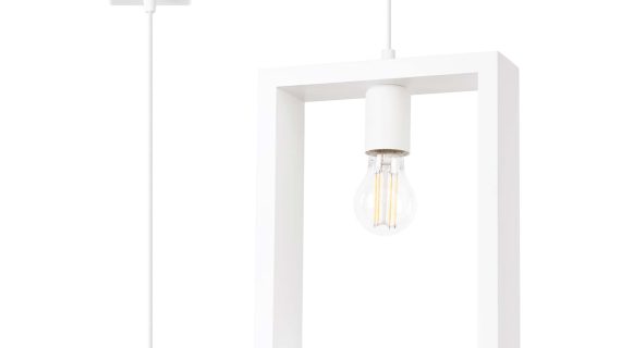 miniaturka Lampa wisząca ARVIO biała minimalistyczna