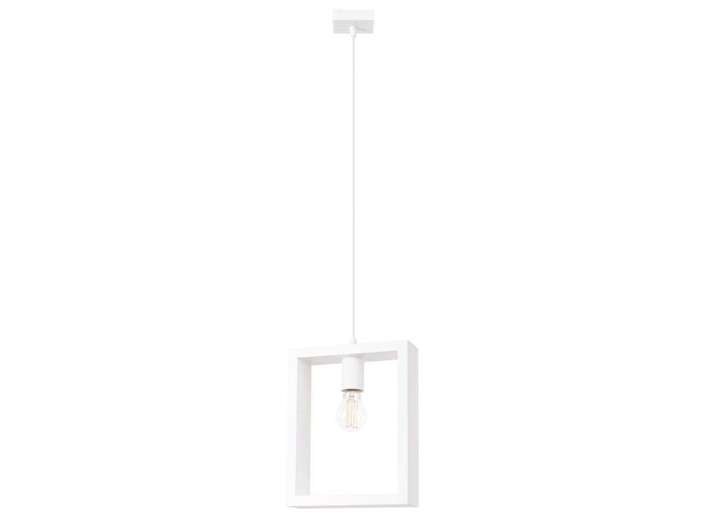 Lampa wisząca ARVIO biała minimalistyczna