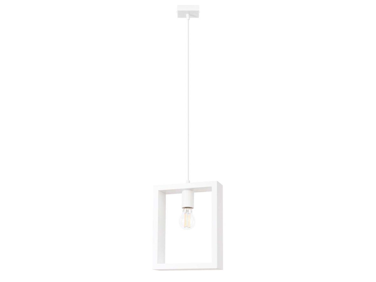 Lampa wisząca ARVIO biała minimalistyczna