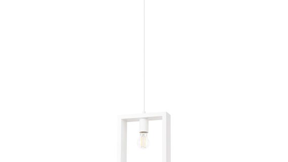 Lampa wisząca ARVIO biała minimalistyczna