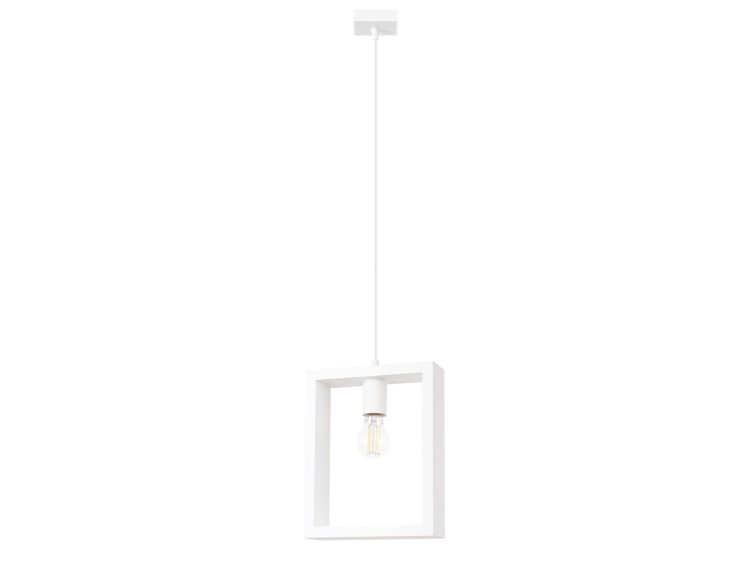 Lampa wisząca ARVIO biała minimalistyczna