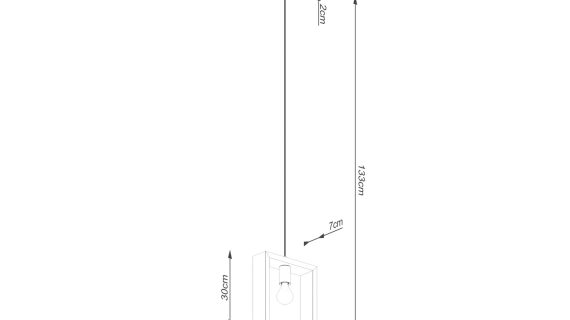 miniaturka Lampa wisząca ARVIO biała minimalistyczna