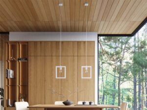 miniaturka Lampa wisząca ARVIO biała minimalistyczna