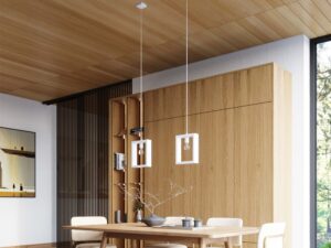 miniaturka Lampa wisząca ARVIO biała minimalistyczna