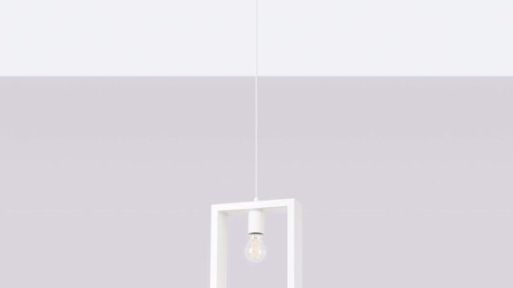 miniaturka Lampa wisząca ARVIO biała minimalistyczna