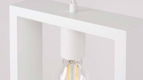 miniaturka Lampa wisząca ARVIO biała minimalistyczna