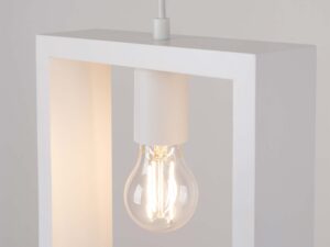miniaturka Lampa wisząca ARVIO biała minimalistyczna