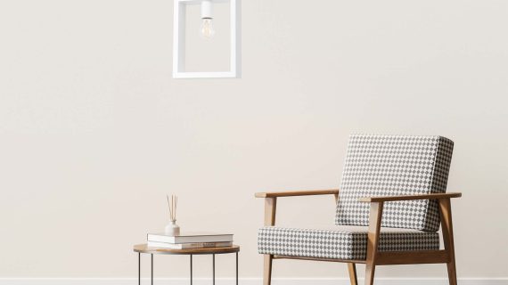 miniaturka Lampa wisząca ARVIO biała minimalistyczna