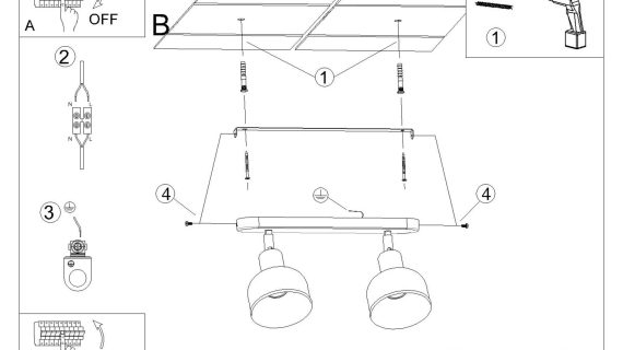 miniaturka Plafon ELVO 2 biały nowoczesny