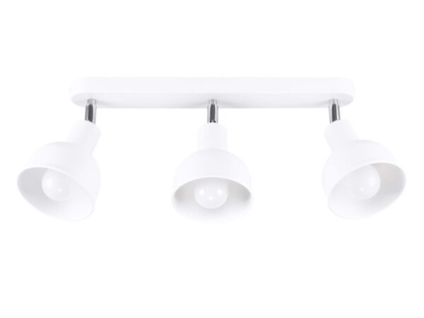 Listwa sufitowa biała z trzema spotami regulowanymi