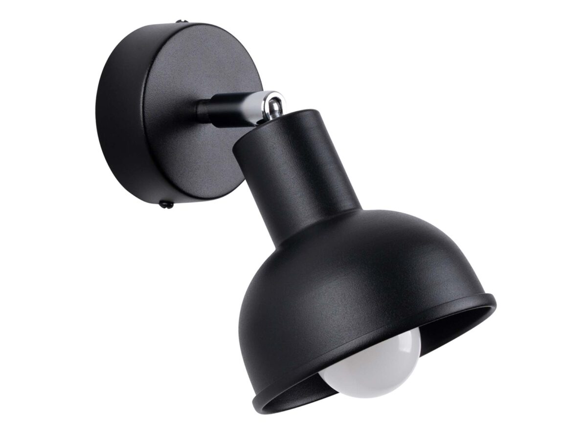 Kinkiet ELVO czarny loftowy