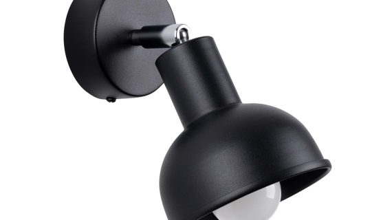 Kinkiet ELVO czarny loftowy