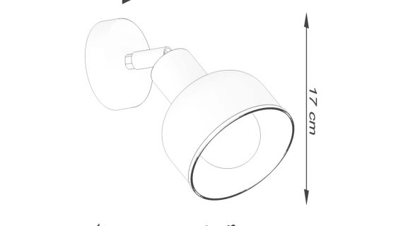 miniaturka Kinkiet ELVO czarny loftowy