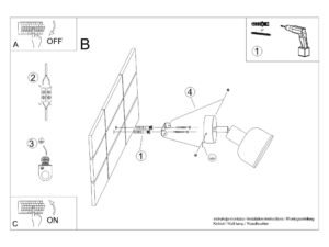 miniaturka Kinkiet ELVO czarny loftowy