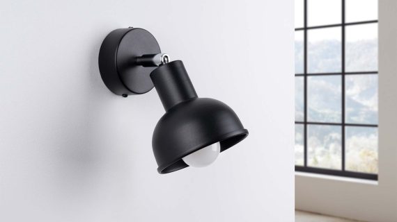 miniaturka Kinkiet ELVO czarny loftowy