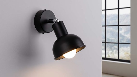 miniaturka Kinkiet ELVO czarny loftowy