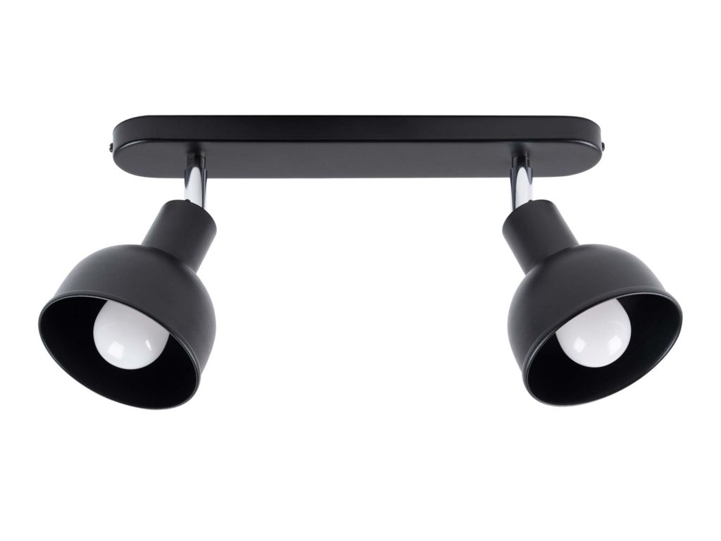 Plafon ELVO 2 czarny nowoczesny