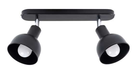 Plafon ELVO 2 czarny nowoczesny