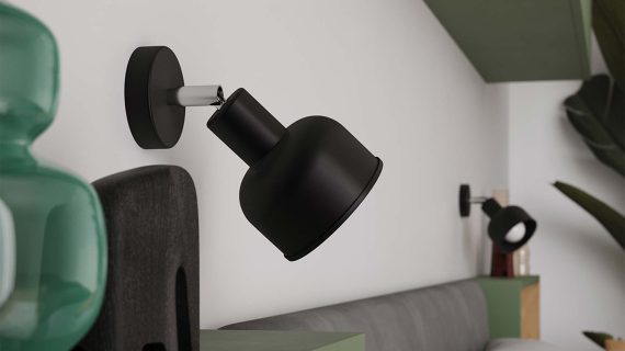 miniaturka Plafon ELVO 2 czarny nowoczesny