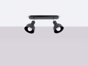 miniaturka Plafon ELVO 2 czarny nowoczesny