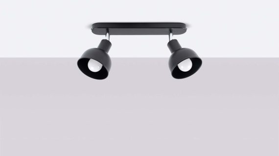 miniaturka Plafon ELVO 2 czarny nowoczesny