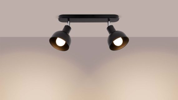 miniaturka Plafon ELVO 2 czarny nowoczesny