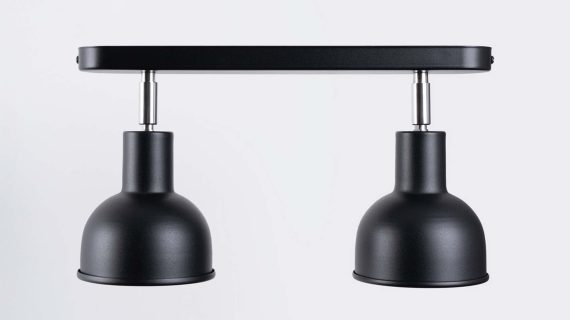 miniaturka Plafon ELVO 2 czarny nowoczesny