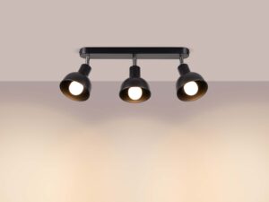 miniaturka Plafon ELVO 3 czarny designerski