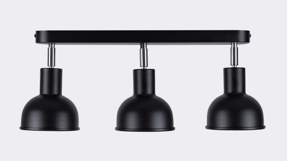 miniaturka Plafon ELVO 3 czarny designerski