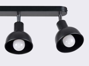 miniaturka Plafon ELVO 3 czarny designerski