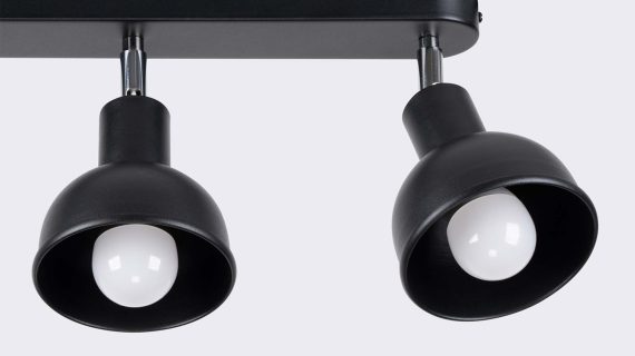 miniaturka Plafon ELVO 3 czarny designerski