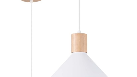 miniaturka Lampa wisząca JUNA biała nowoczesna