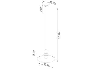 miniaturka Lampa wisząca JUNA biała nowoczesna