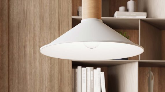 miniaturka Lampa wisząca JUNA biała nowoczesna