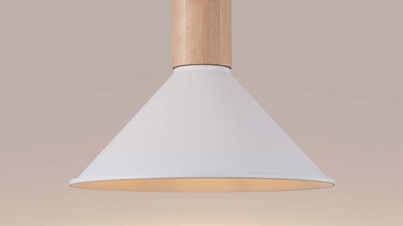 miniaturka Lampa wisząca JUNA biała nowoczesna